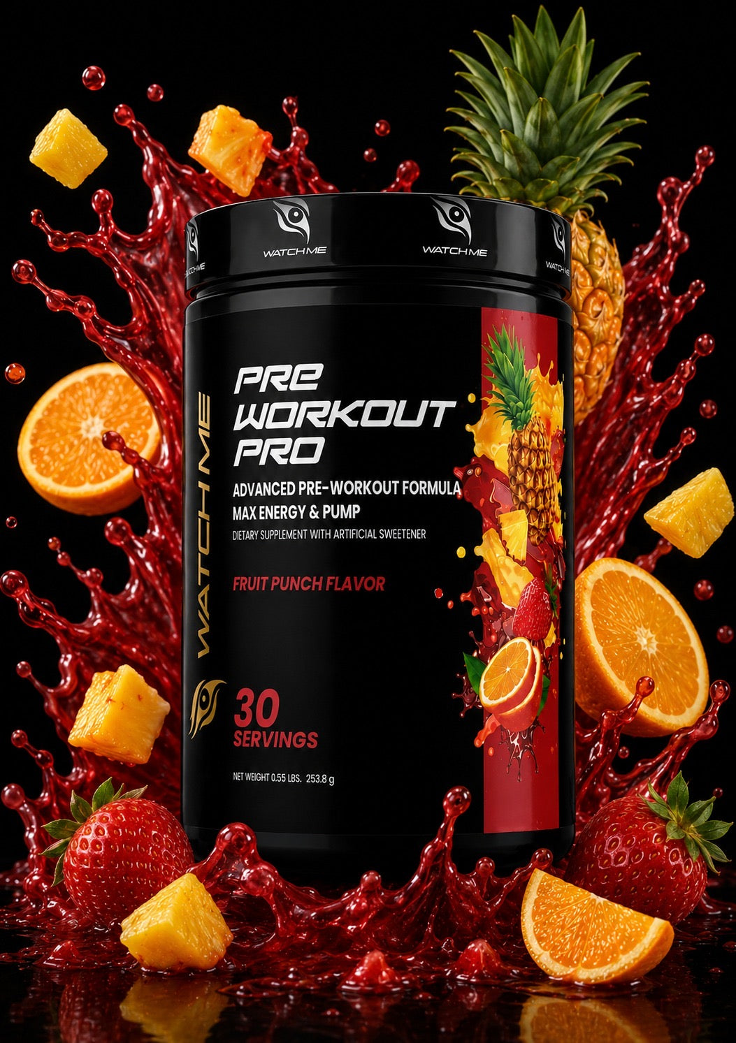 Watchme Pre Workout PRO Fruit Punch