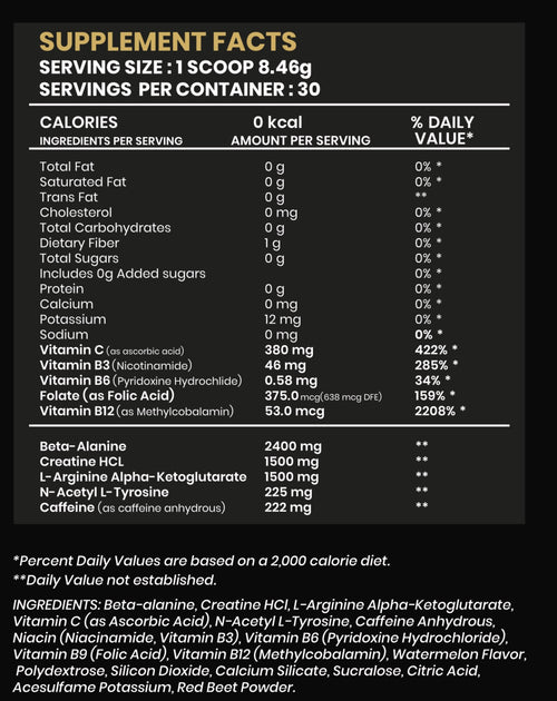 Watchme Pre Workout PRO Watermelon
